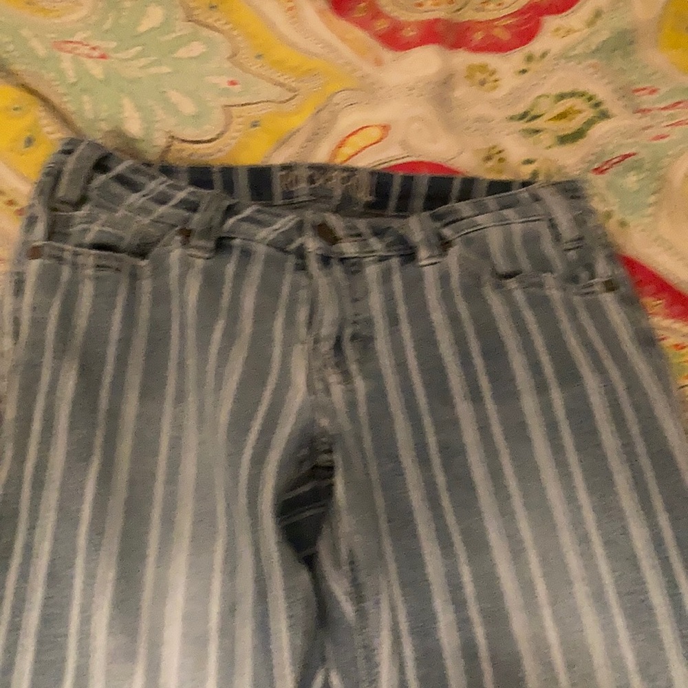 Rock&Roll pin stripe riding jeans